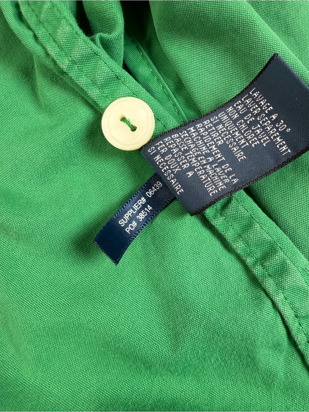 Polo Ralph Lauren Green Hooded Cotton Twill Jacket Men’s Large - Picture 9 of 11